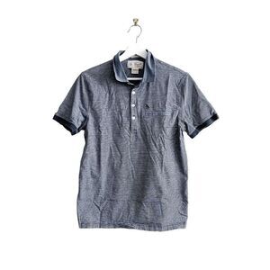 Original Penguin Men's Heritage Slim Fit Striped Polo Shirt Blue White Medium